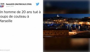 Marseille : un jeune homme de 20 ans tué de plusieurs coups de couteau, un suspect arrêté.