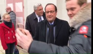 Déplacement de François Hollande et Julie Gayet à Boulogne-sur-Mer