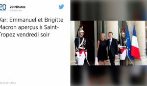 Emmanuel et Brigitte Macron en vacances à Saint-Tropez