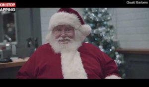 Quand le père Noël s'offre une nouvelle coupe, la pub complètement WTF (vidéo) 