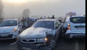 VIDÉO. A84 entre Caen et Rennes : 14 blessés dont 2 graves après des collisions en série 