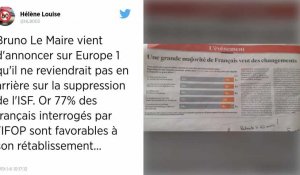 Plus des deux-tiers des Français favorables au retour de l'ISF