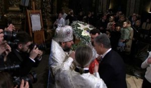 Kiev: 1e liturgie pour la nouvelle Eglise orthodoxe indépendante