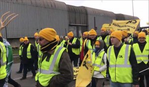 Contre l'importation de maïs ukrainien, Coordination rurale manifeste au port de Dunkerque