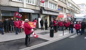 FO manifeste à Boulogne-sur-Mer contre la réforme des statuts de la fonction publique 