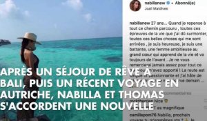 PHOTOS. Nabilla et Thomas Vergara : c'est l'amour fou sous le soleil des Maldives