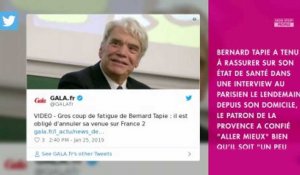 Bernard Tapie absent de "L'émission politique" : il rassure sur son état de santé