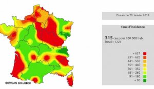 L'évolution de la grippe en France depuis début octobre