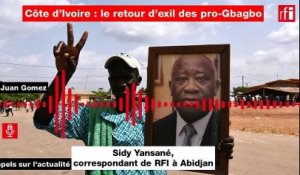 Côte d'Ivoire : le retour d'exil des pro-Gbagbo