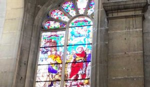 Inauguration du vitrail de l'église Saint-Maurice à Reims