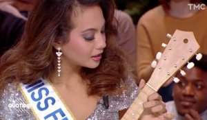 Quand Miss France 2019 chante et joue du ukulélé (Quotidien) - ZAPPING PEOPLE DU 18/12/2018
