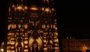 Nantes. Le spectacle de son et lumière « Lucia » sur cathédrale