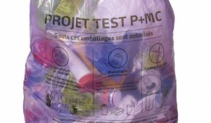 Le sac-poubelle mauve P+MC en Belgique