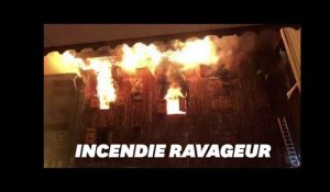 À Courchevel, les images de l'incendie meurtrier