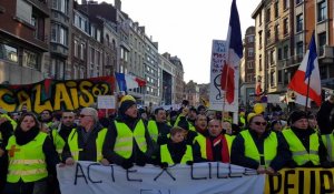 Manifestation des Gilets jaunes à Lille