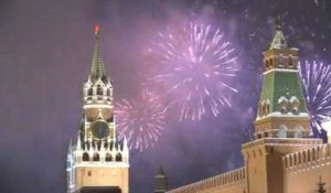 Moscou accueille la nouvelle année sur la Place Rouge