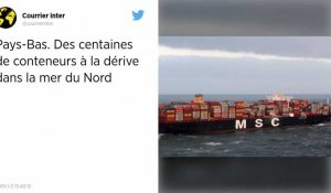 Pays-Bas. Des centaines de conteneurs échoués en mer du Nord
