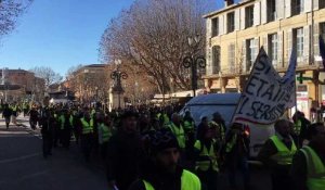 Manifestation des GJ à Aix