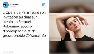 L'Opéra de Paris retire son invitation au danseur ukrainien Sergueï Polounine, accusé d'homophobie et de grossophobie