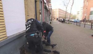 Lille : opération anti drogues de la FRI dans le quartier Moulins