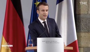Emmanuel Macron sort une phrase incompréhensible ! (Quotidien) - ZAPPING TÉLÉ DU 23/01/2019