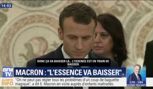 VIDEO. Quand Emmanuel Macron parle baisse du carburant avec... un enfant !