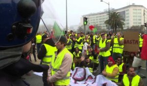 Portugal: manifestation "gilets jaunes" à Lisbonne