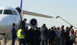 Emmanuel Macron arrive au Tchad
