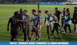 Pro D2 : Provence Rugby conquiert le leader bayonnais