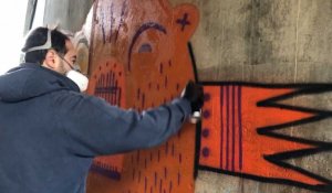 Vannes. Tarek graffe dans le tunnel du Palais des arts