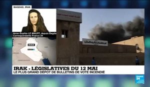 Irak : incendie dans un dépôt de bulletins de votes avant un recompte des voix aux législatives