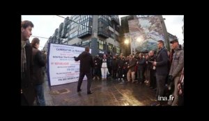 Arnaud Montebourg en stand-up à Lille