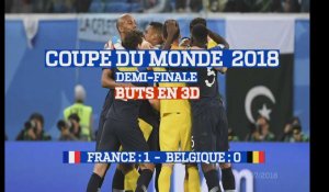 But en 3D : France - Belgique (1:0) Coupe du Monde 2018
