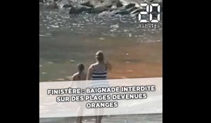 Finistère: baignade interdite sur des plages devenues oranges