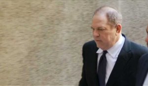 Harvey Weinstein arrive au tribunal de New York