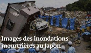 Images des inondations meurtrières au Japon