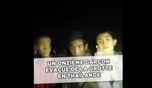 Un dixième garçon évacué de la grotte en Thaïlande