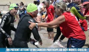 Atteint d'un cancer, il nage 5 km pour accomplir le défi Monte-Cristo