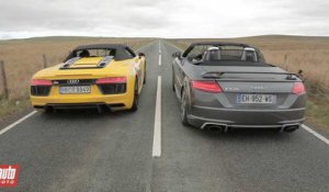 2017 R8 Spyder vs TT RS Roadster : Audi fait le printemps