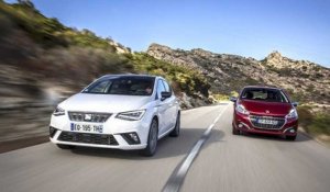 Comparatif Seat Ibiza 1.0 TSI 95 ch vs Peugeot 208 1.2 PureTech Allure