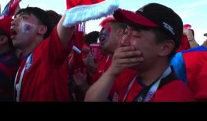 Mondial: stupéfaction des fans après la défaite de l'Allemagne
