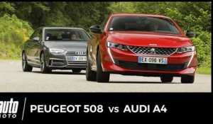 Nouvelle Peugeot 508 vs Audi A4 2018 : duel franco-allemand