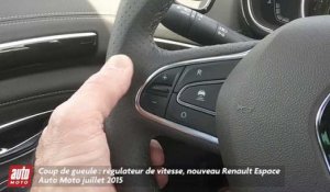 2015 Renault Espace 5 : régulateur de vitesse - Coup de gueule AutoMoto