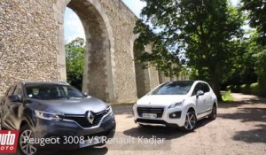 2015 Renault Kadjar vs Peugeot 3008 : comparatif AutoMoto