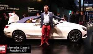 Mercedes classe S - le nouveau cabriolet de prestige dévoilé à Francfort