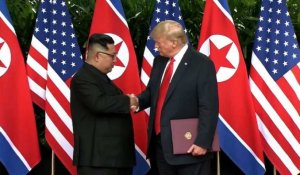 Singapour: Trump évoque "beaucoup de progrès" avec Kim