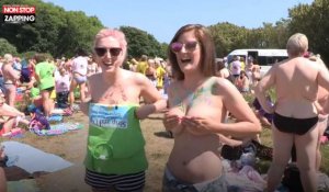Irlande : 2500 femmes se mettent nues sur une plage pour battre un record du monde (Vidéo)