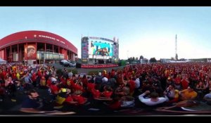 Ambiance à la fin du match Angleterre-Belgique à Sclessin, vidéo 360 degrés