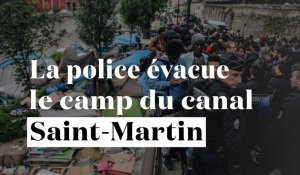 Paris : la police évacue le camp de migrants du canal Saint-Martin