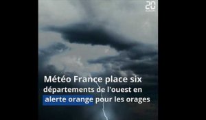 Six départements de l'ouest placés en vigilance orange pour les orages